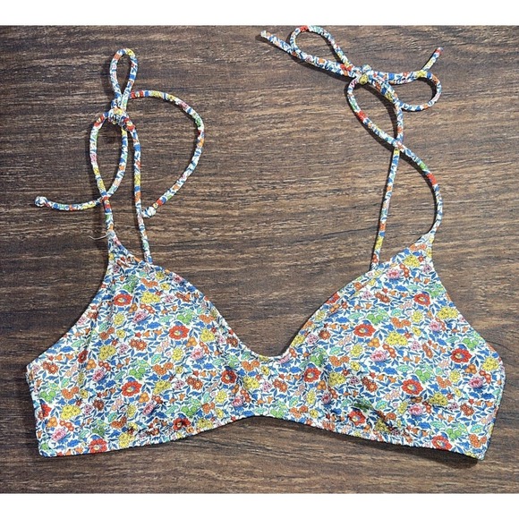 J.CREW Other - J Crew Women's Bikini Swim Top Size Medium Floral